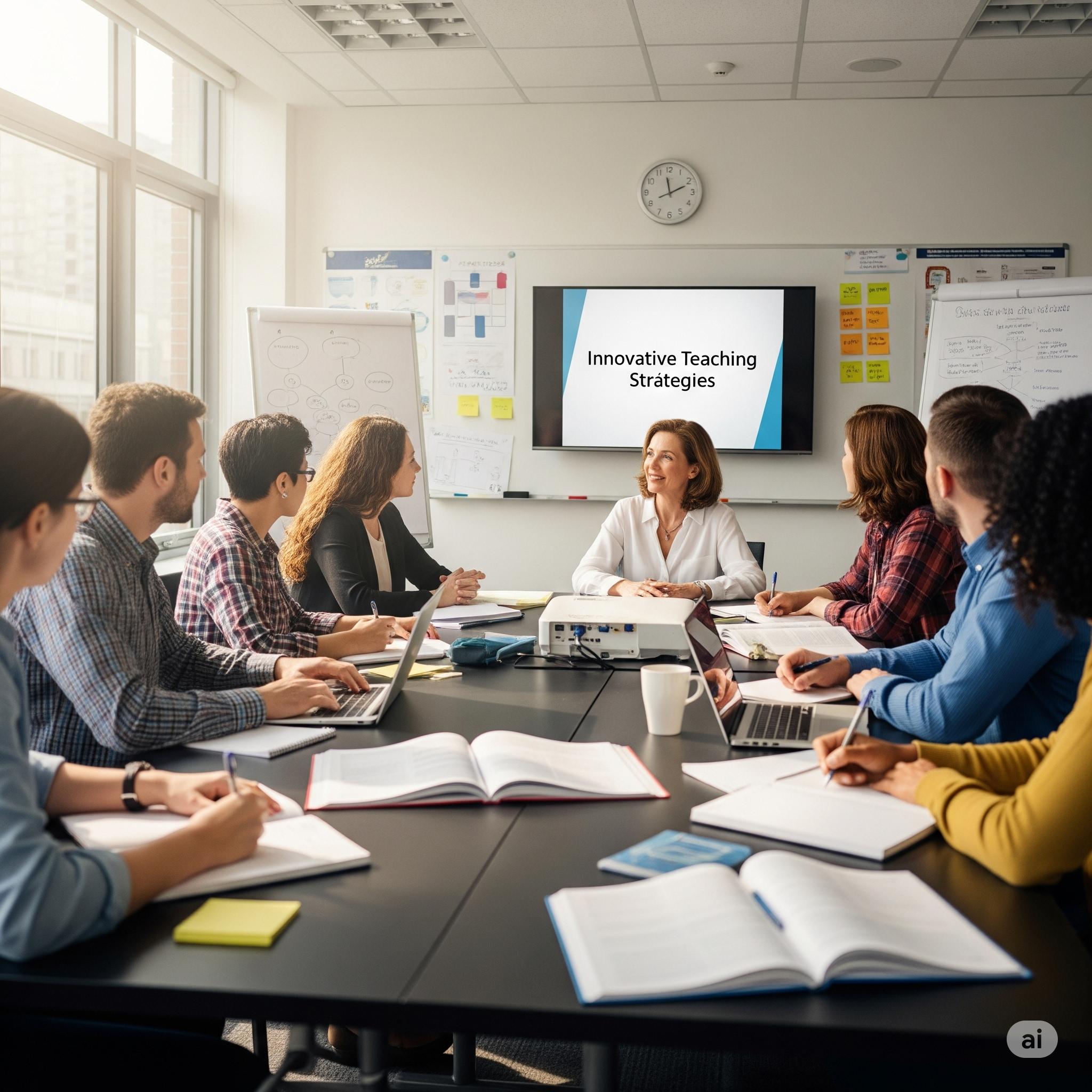 Professores em treinamento